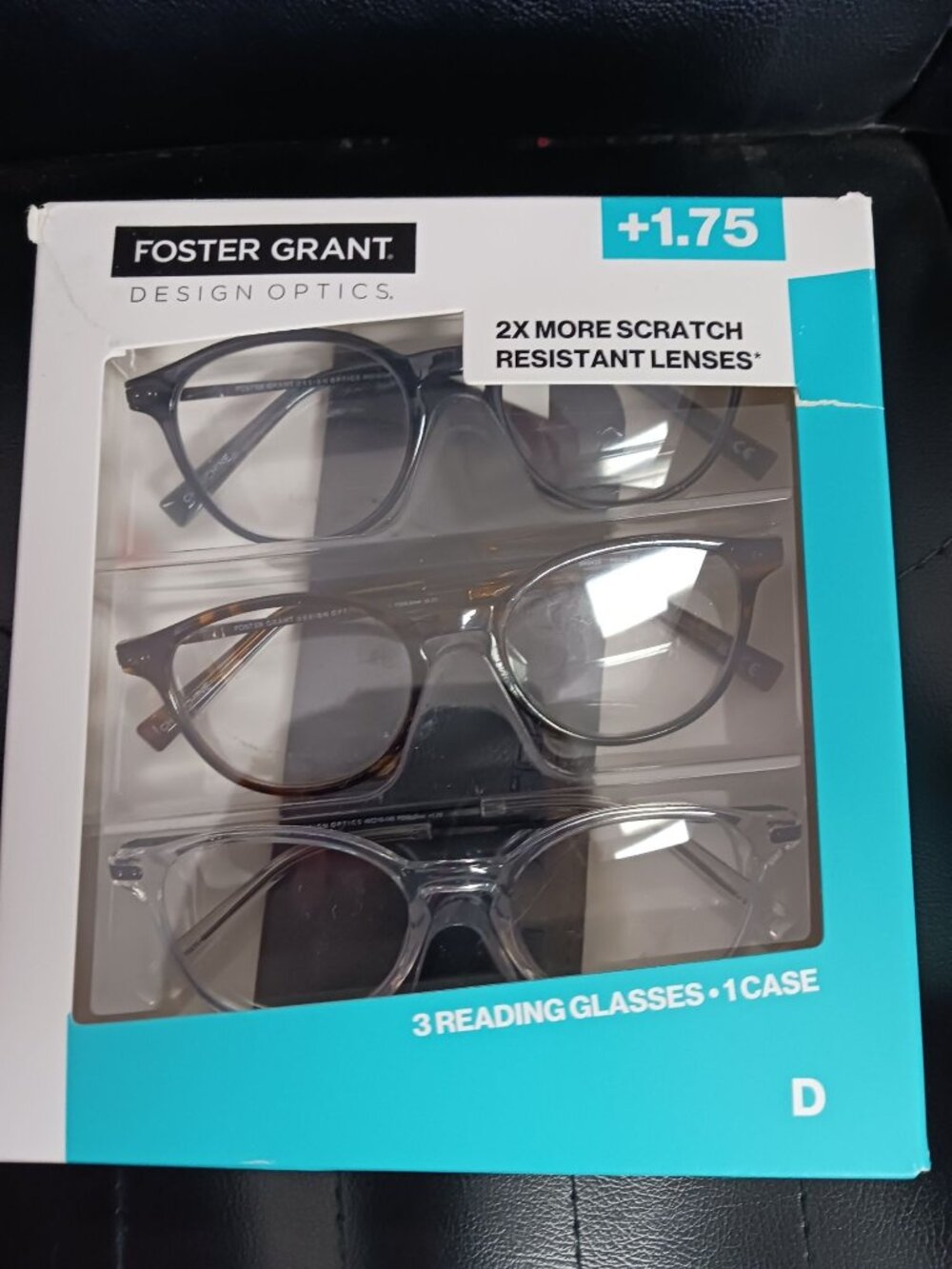 Design Optics Foster Grant Reading Glasses 3 Pack +1.75